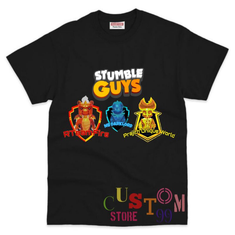 BAJU ANAK KAOS ANAK GAME STUMBLE GUYS TERBARU BAHAN PREMIUM