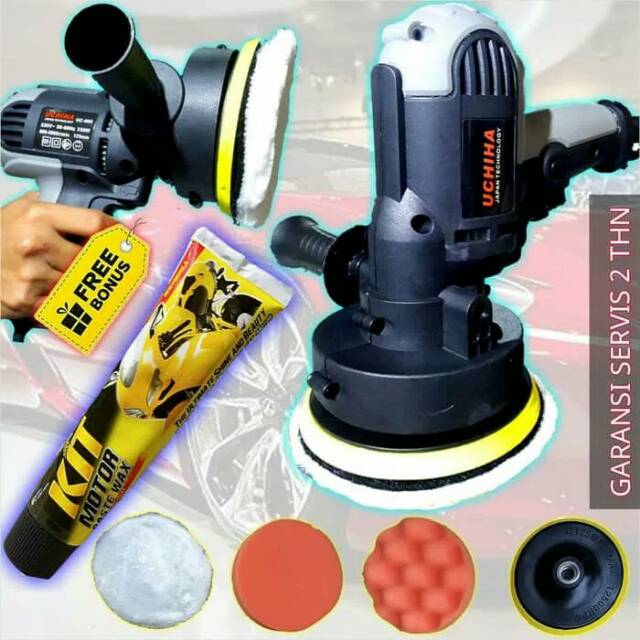 mesin poles mobil amplas variable speed UCHIHA ori