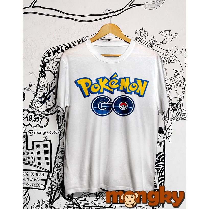 Baju Kaos Putih POKEMON GO