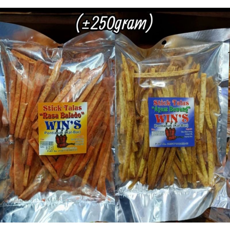 

WIN'S Stick Talas Pontianak / Keripik Keladi Kalbar / Keripik Talas / Stick Keladi
