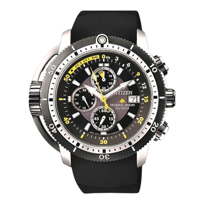 Jam Tangan Pria Citizen Eco-Drive Promaster BJ2127-16E Aqualand Chron