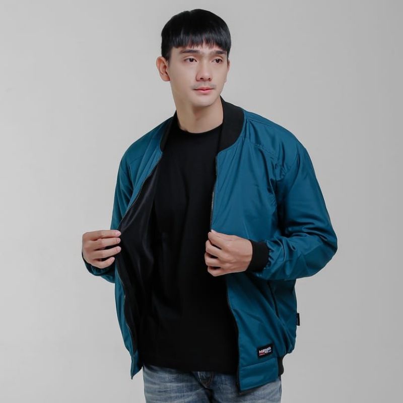 Jaket Bomber Eksekutif 2 - Jacket Bomber Simple Pria Original Kekinian