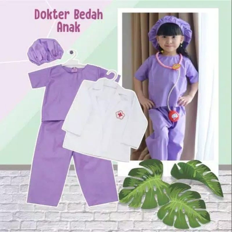 READY STOCk Costume Kostum Doctor Dokter Anak Dentist Pekerjaan Dokter