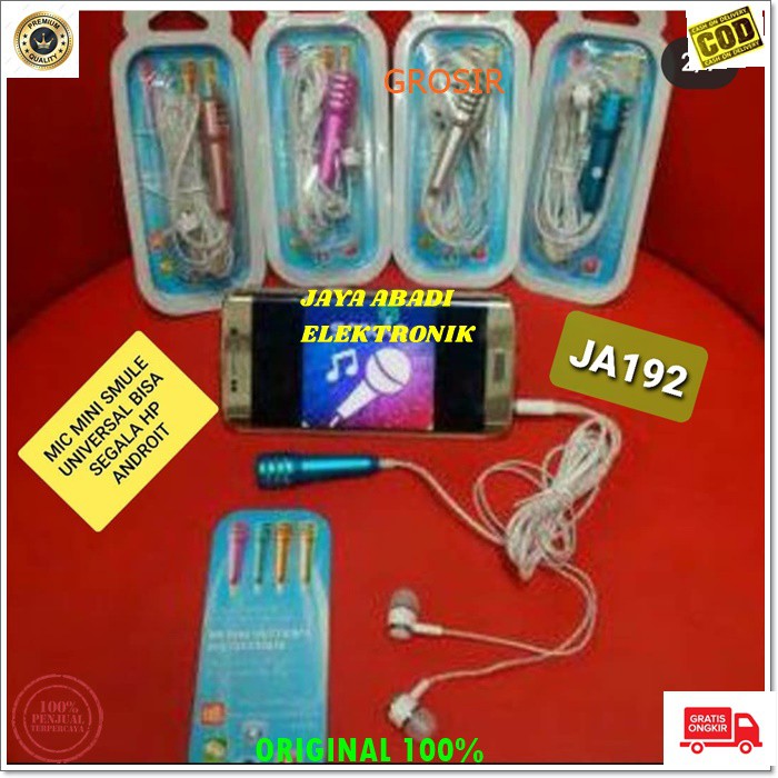 J192 HEADSET MIC MIK KARAOKE HP 3.5MM HANDSFREE STEREO DOBEL BASS SUPER EARPOD GALAXY HEADSET HANDSFREE HEADPHONE EARPHONE MUSIC VOKAL AUDIO SOUND EARPOD IN EAR KARET MEGA BAS HANDFREE MIC KARAOKE MINI BISA KE SEGALA HP ATAU PC BISA JUIGA UNTUK NELPON