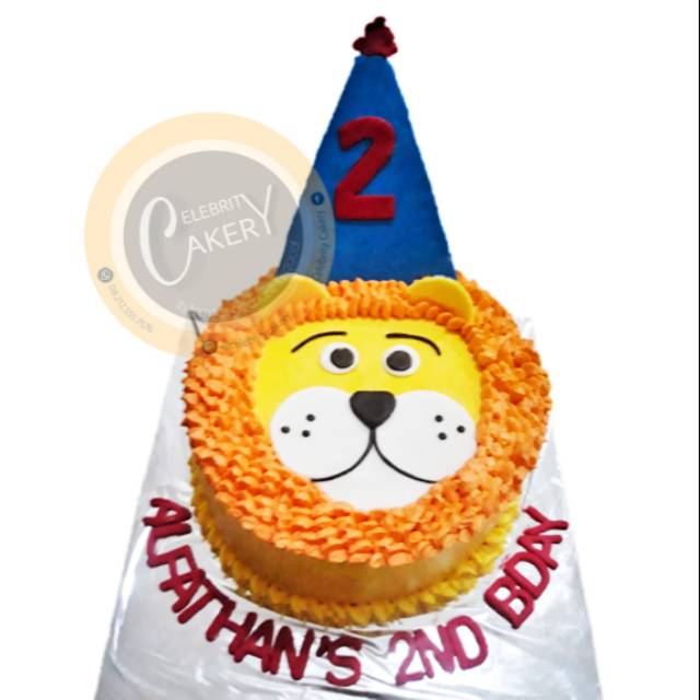 

LION'S HEAD Buttercream Mix Fondant Cake