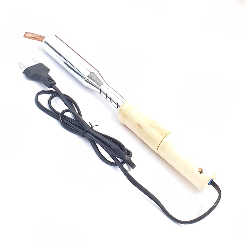 Solder Listrik Kayu 100W 100 Watt / Alat Patri Gagang Kayu / Soldering Iron 220V / Solder 100 Watt