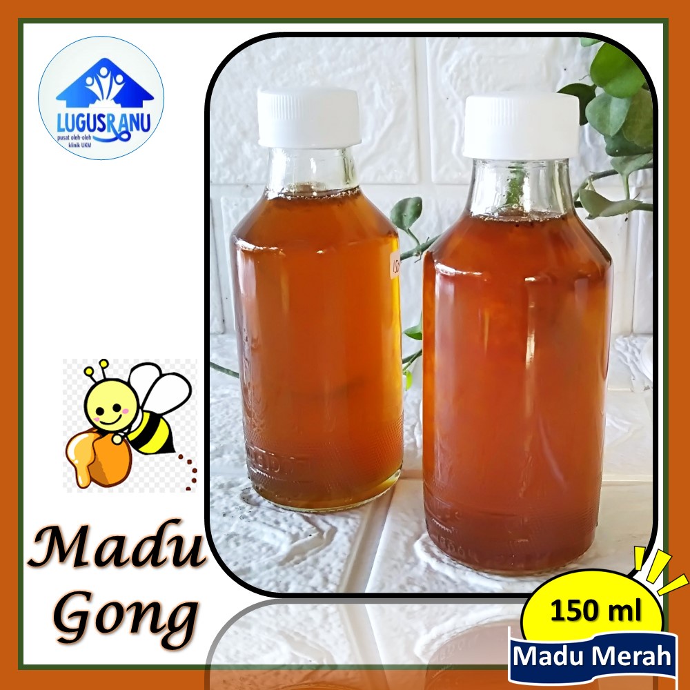 

Madu Gong Madu Merah 150 ml (Madu dari Lebah Ternak) 100 % Madu Murni