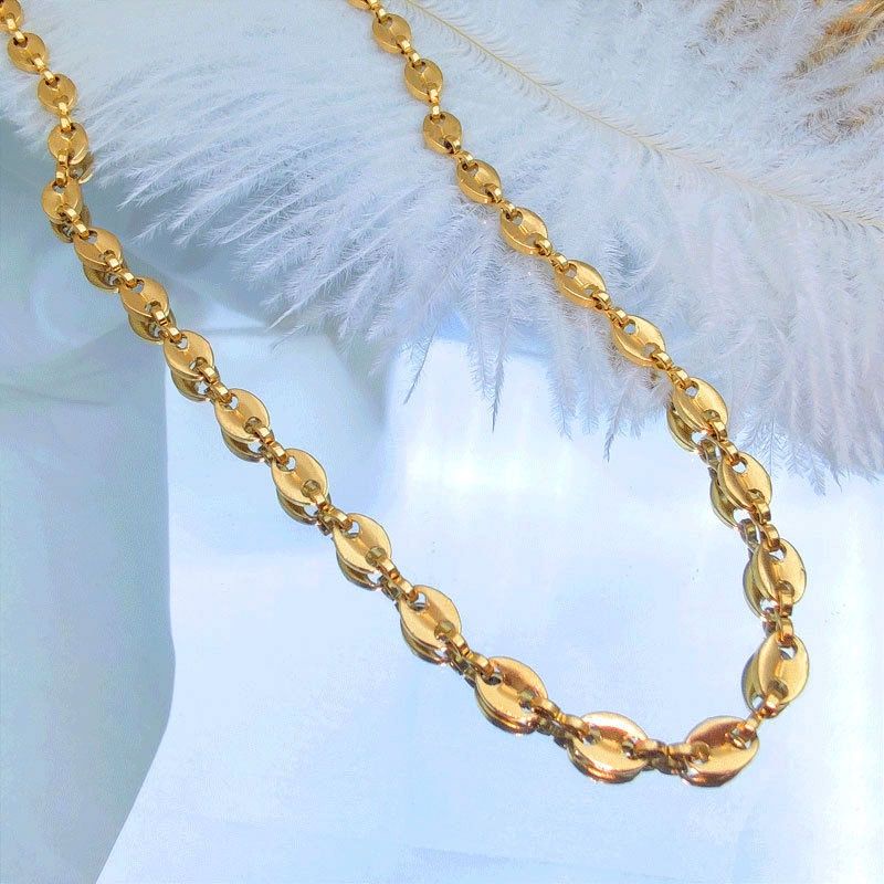 JANNJEWELRY COD kalung fashion brand titanium asli 45-60cm