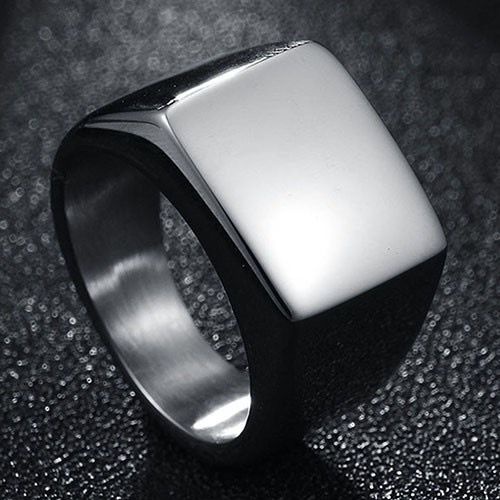 Cincin Titanium Wanita Dan Pria Lapis Emas Anti Karat CTBOX