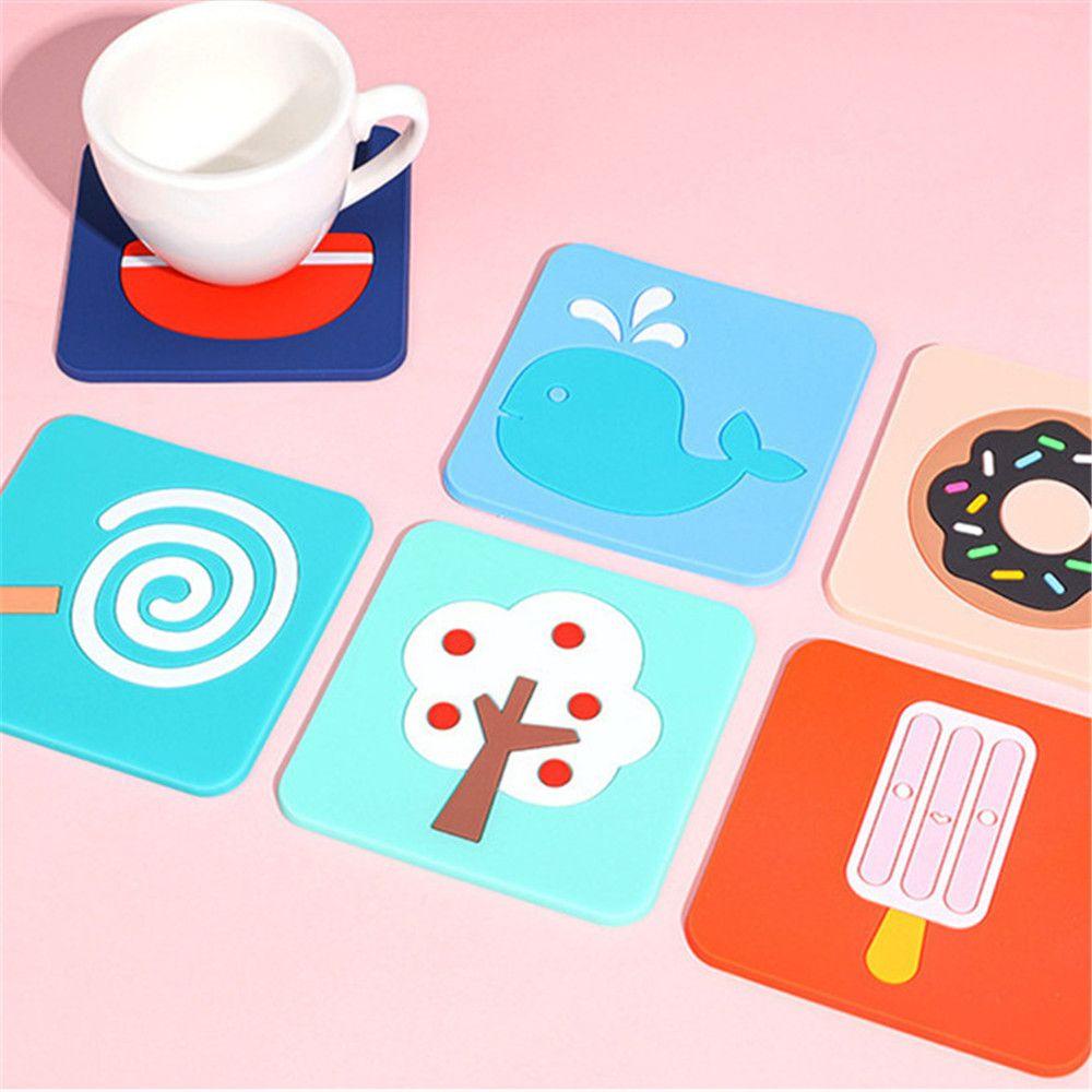 Solighter Silicone Coaster Ceative Pad Aksesoris Dapur Tatakan Peralatan Makan