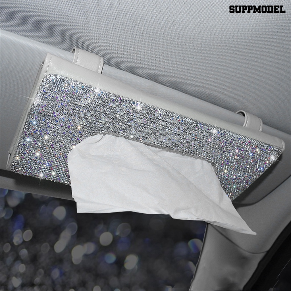 Sfs Kotak Tisu Motif Glitter Untuk Sun Visor Mobil SUV