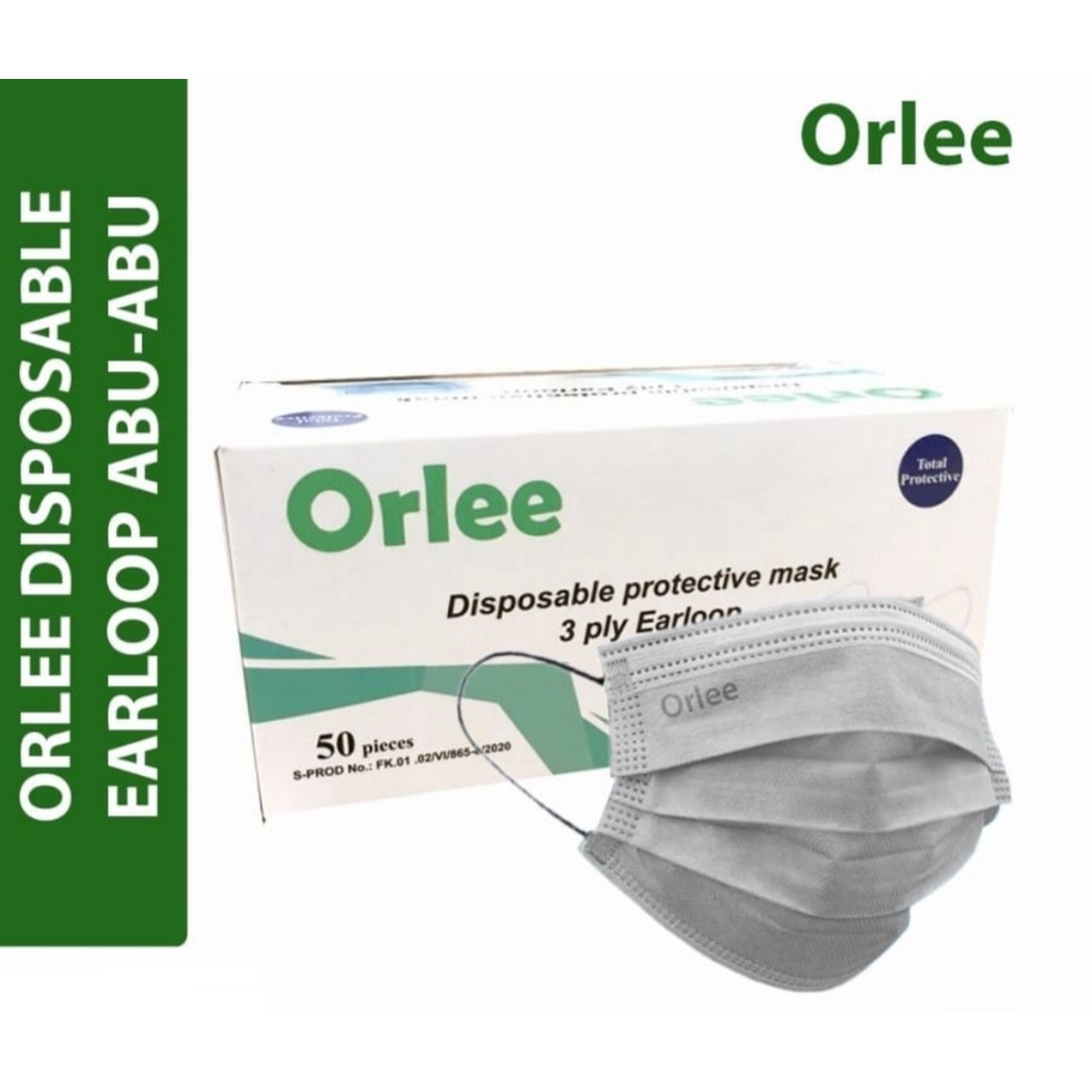 Orlee Masker 3 Ply isi 50 Pcs