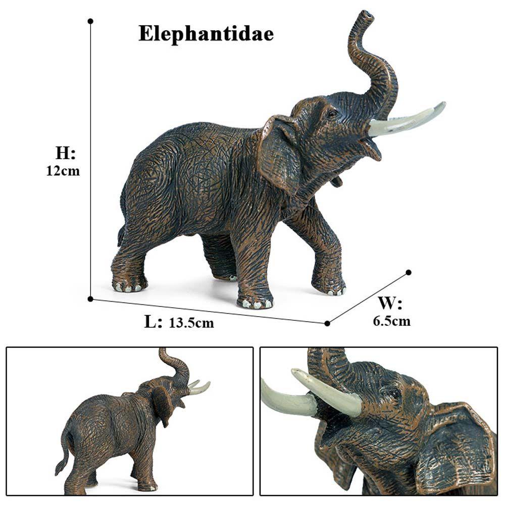 [Elegan] Miniatur Edukasi Liar Dunia Model Hewan Gajah Microlandscape Rusa Mainan Anak