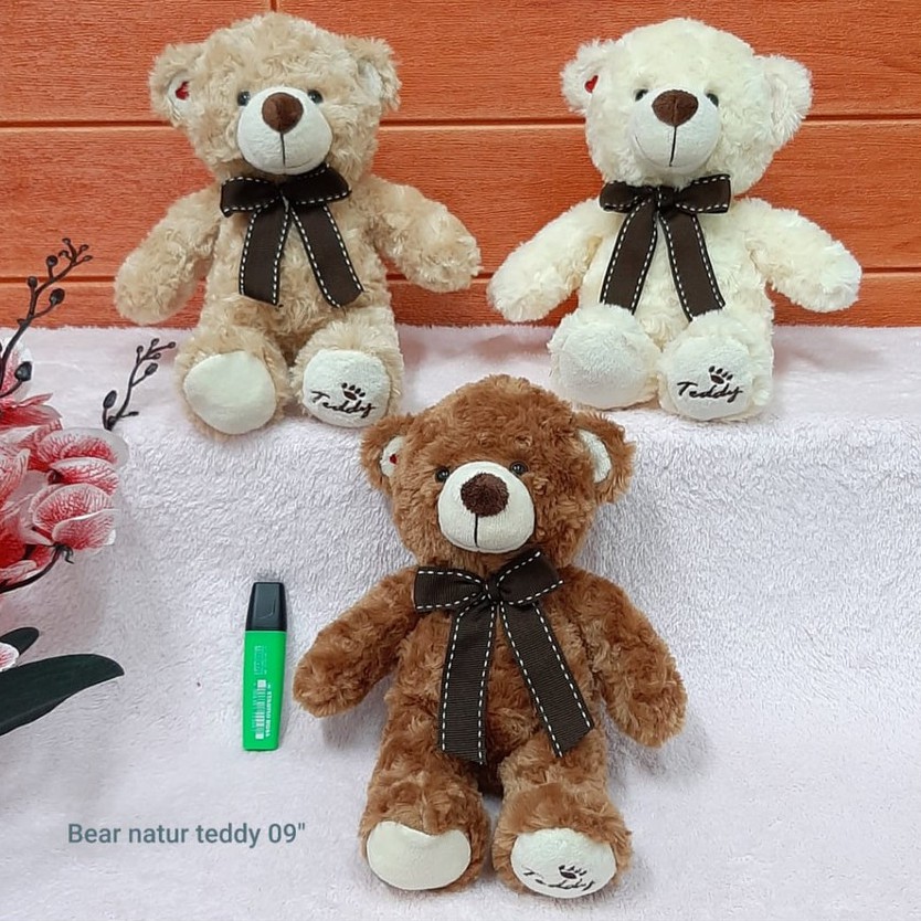 Boneka Teddy Bear Nature 32cm/09&quot;/boneka beruang/boneka Bear Kecil/kado ultah Boneka