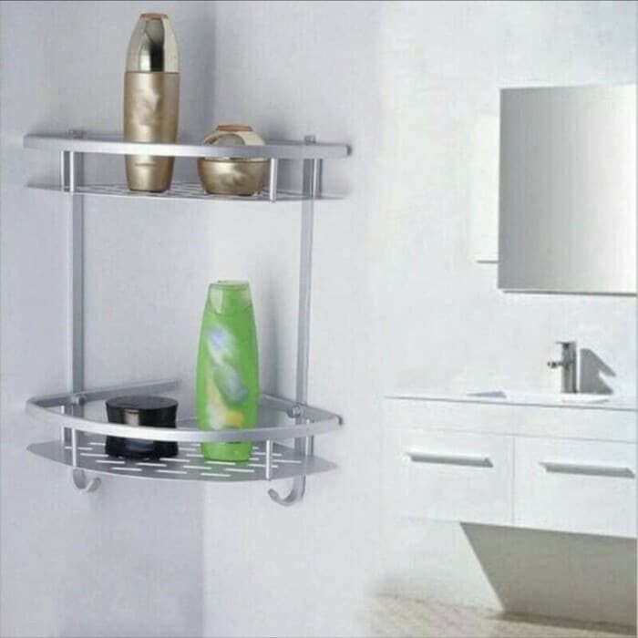 GARANSI 1 BULAN KERUSAKAN BATHROOM CORNER SHELF RAK KAMAR MANDI MODERN