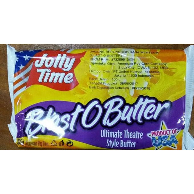 

Ahbbsu Promo Popcorn Jolly Time " Blast O Butter" Sasu