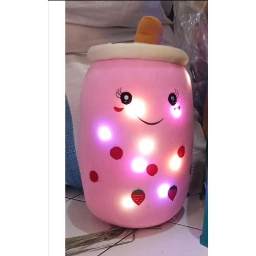 Boneka boba pink led jumbo