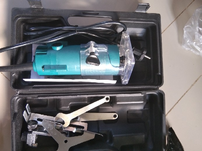 Mailtank Sh134 Wood Trimmer 6mm 1/4 Inchi Mesin Router Profil List Kayu Trimer Ruter Set