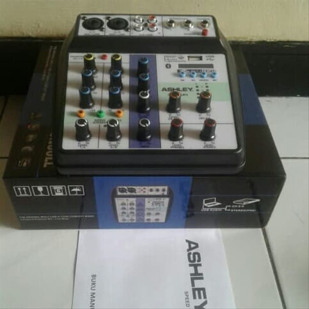 Mixer Audio Mini Ashley Speed Up4 up 4 ch Channel Usb Bluetooth Terbaik