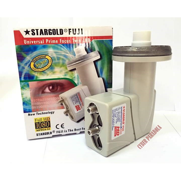Lnb Ku Band StarGold SG 920 Dual Out Prime Fokus Extra Power