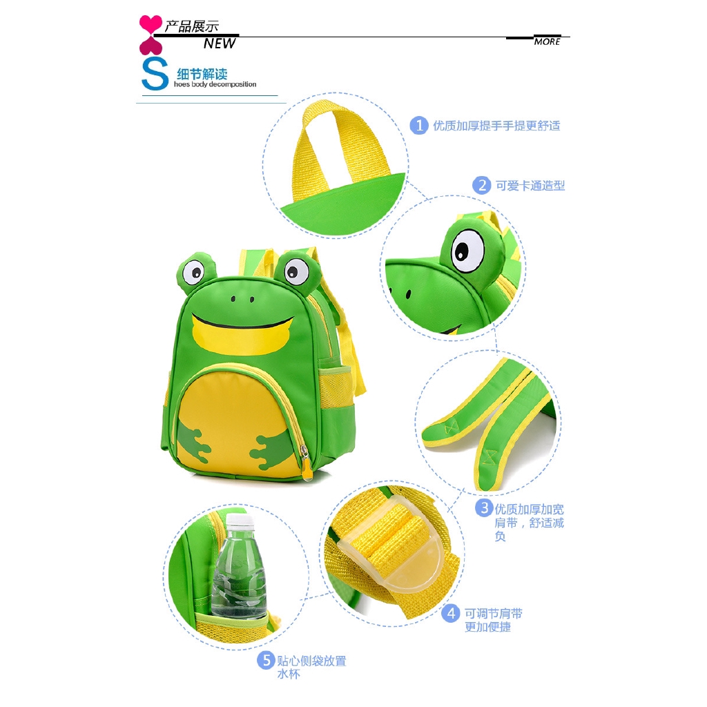 Super Lucu Tk Sekolahnya Sekolahnya Anak Ransel Anak Katak Macan Untuk Boys And Girls Shopee Indonesia