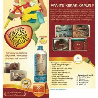 Pembersih Kerak Kapur dan Noda Semen - Napoclean Limesclae Remover 1 Liter