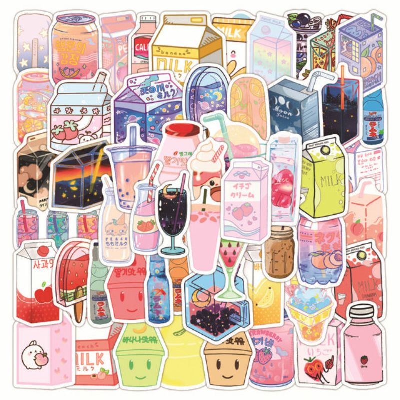 

Stiker Pack Minuman Style 260100- Stiker Aesthetic Keren Imut Laptop, Aksesoris Hp, Anti Air, Motif, Helm, Tumbler, Koper, Kulkas