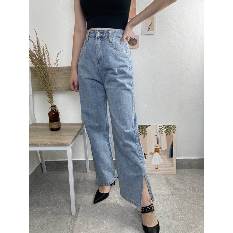 Sevins - Highwaist Loose Jeans S60 / Loose Jeans / Celana Panjang Korean Lebar