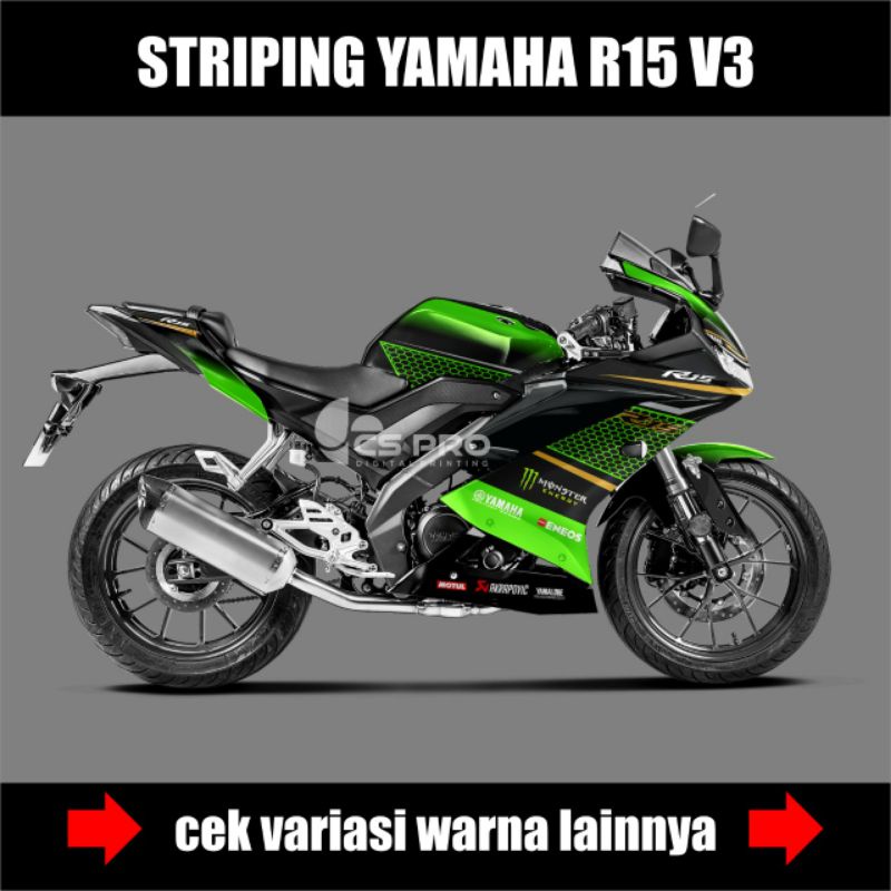 Decal Striping R15 V3 / Stiker Motor Yamaha R15 V3 Livery Krt