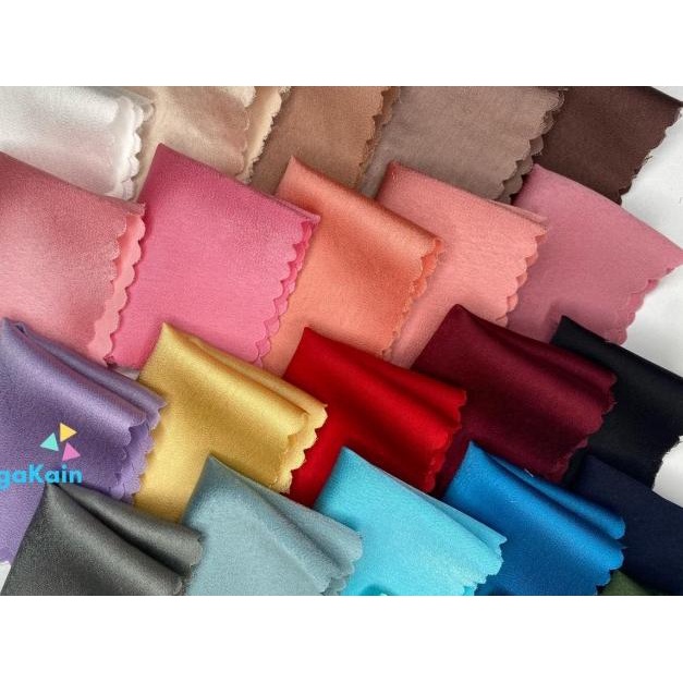 ♫ 1 Meter Bahan Maxmara Polos Import Kain Maxmara Lux - HIJAU BOTOL ➭