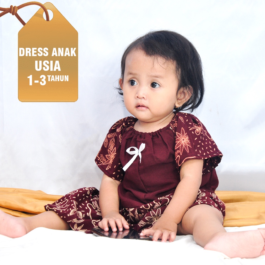 dress anak lokal/dress anak perempuan/PRINTED DRESS