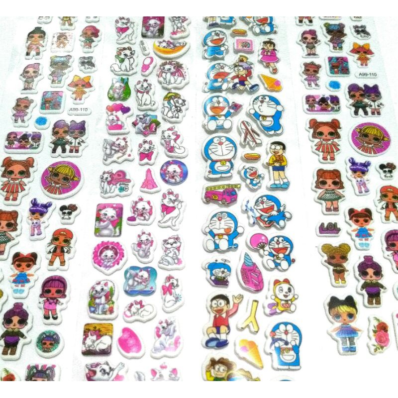 

3Lembar Stiker Busa Panjang