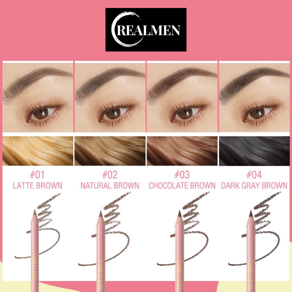 *RM* READY! PINKFLASH EYEBROW WATERPROOF/ PENSIL ALIS PINKFLASH