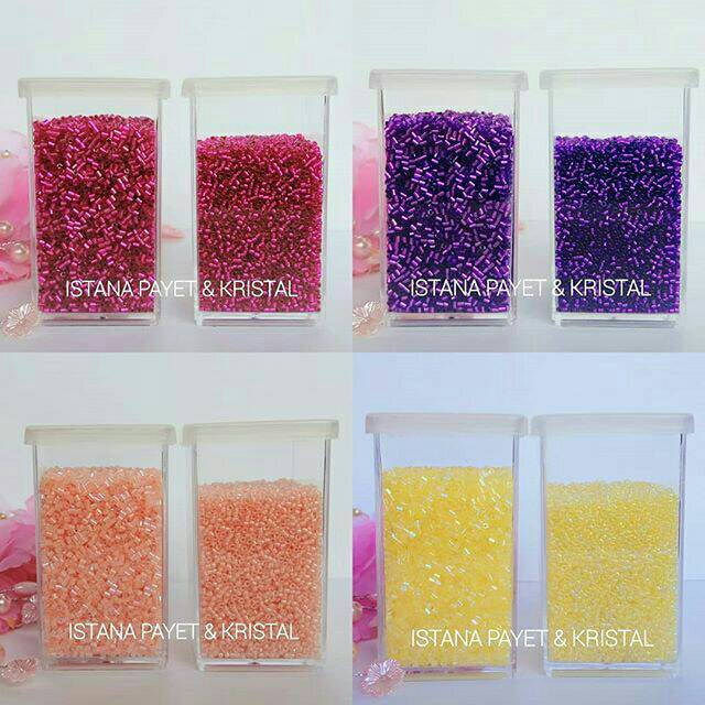 Payet jepang MGB (bambu & pasir) fuschia, ungu tua, salem & kuning