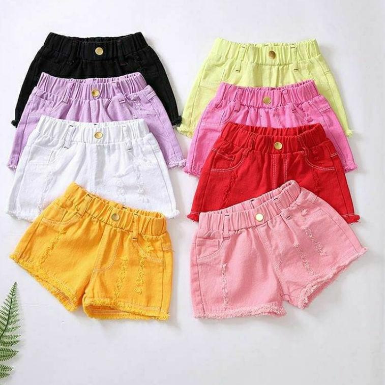 ⅎ Celana Hotpant Jeans Anak Cewek Import/Celana Pendek Jeans Anak Perempuan Umur 2tahun 3tahun 4tahu