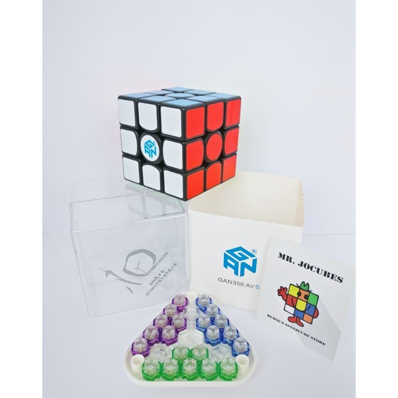 Rubik Kubus - Pelumas Rubik - Rubik Yongjun Rubik 3X3 Gan 356 Air S Black Produk Terbaik
