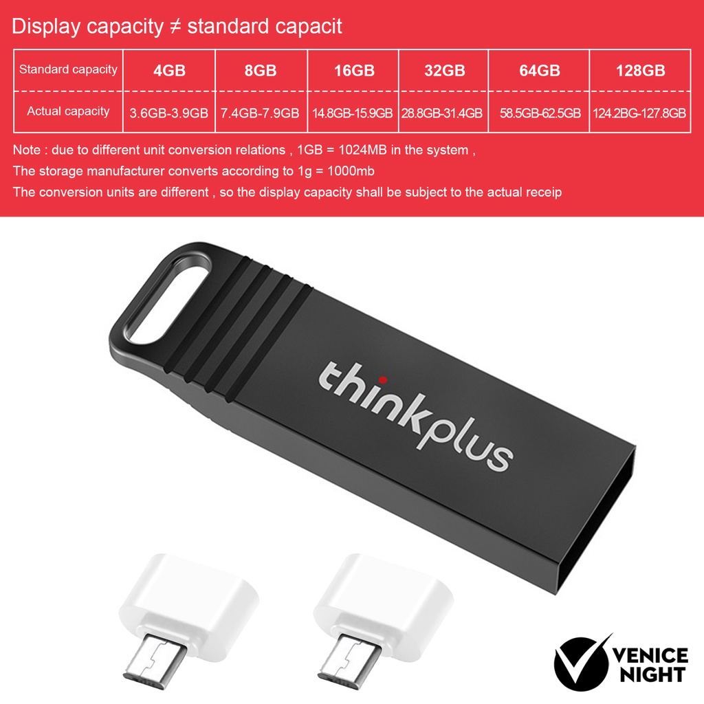 LENOVO (SF) Flashdisk Usb 3.0 High Speed Kapasitas 4GB / 8GB / 16GB / 32G / 64GB / 128GB Untuk Mobil