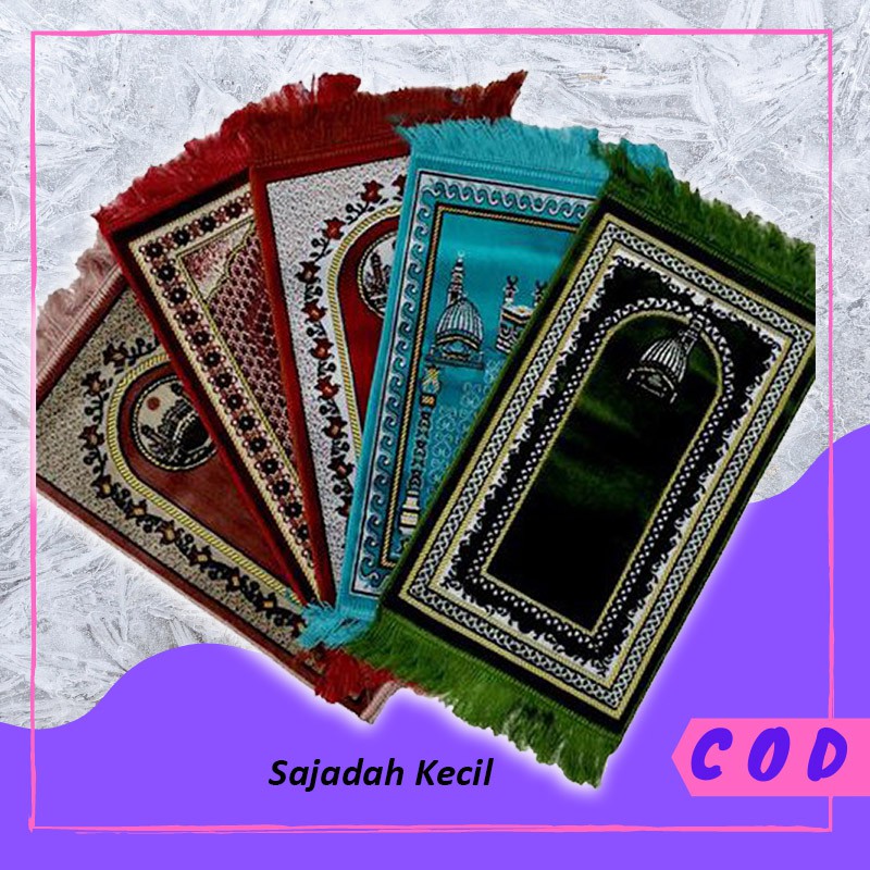 SAJADAH KECIL (BISA COD - BAYAR DI TEMPAT) / SAJADAH MUKA / SAJADAH MINI