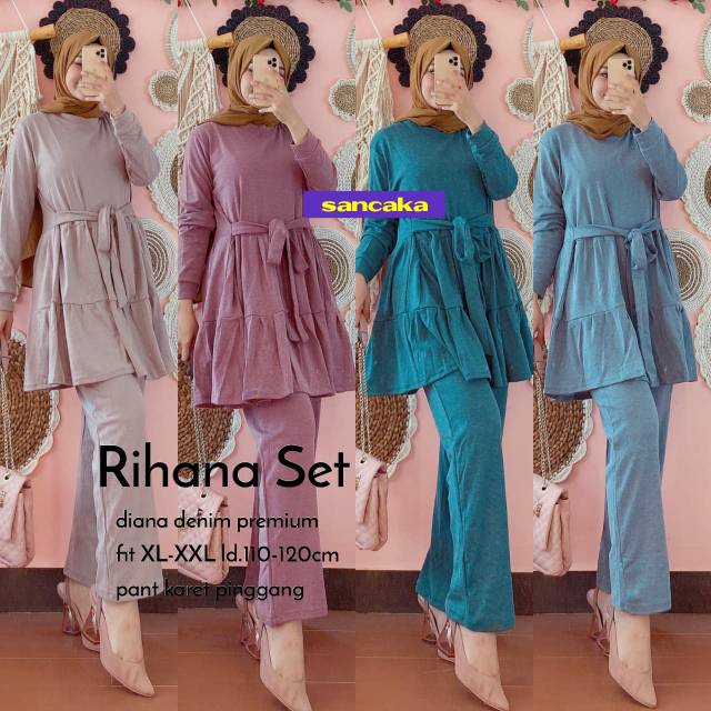 SET DIANA DENIM // RIHANA SET BY SANCAKA