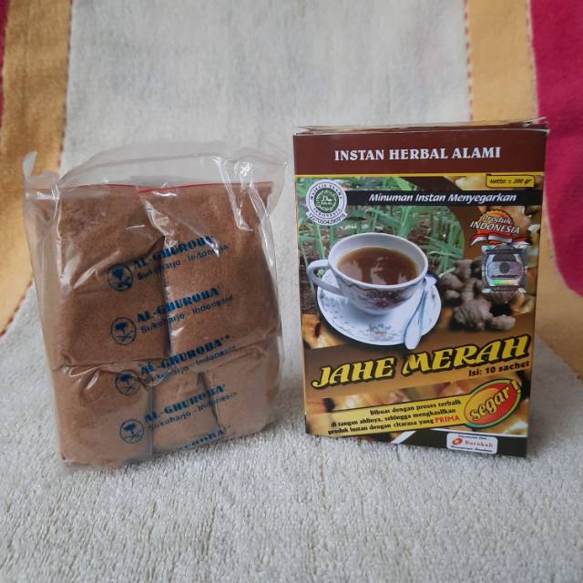 

Jahe merah Sachet/Instan herbal alami