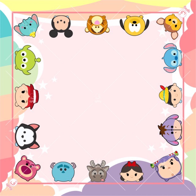 VOAL PRINTING ANAK MOTIF TSUM-TSUM / HIJAB ANAK KARAKTER LUCU / JILBAB ANAK / KERUDUNG ANAK