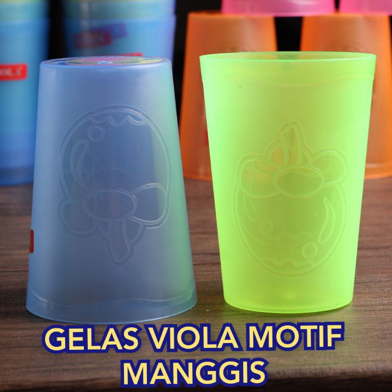 GELAS PLASTIK KH ALASKA/VIOLA MANGGIS MURAH