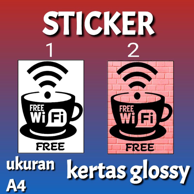 

STICKER TANDA FREE WIFI A5