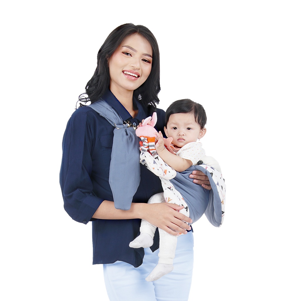 Snobby Gendongan Bayi Samping Ring Sling Artsy Summit Flamingo Line Squirrel Twiza Series