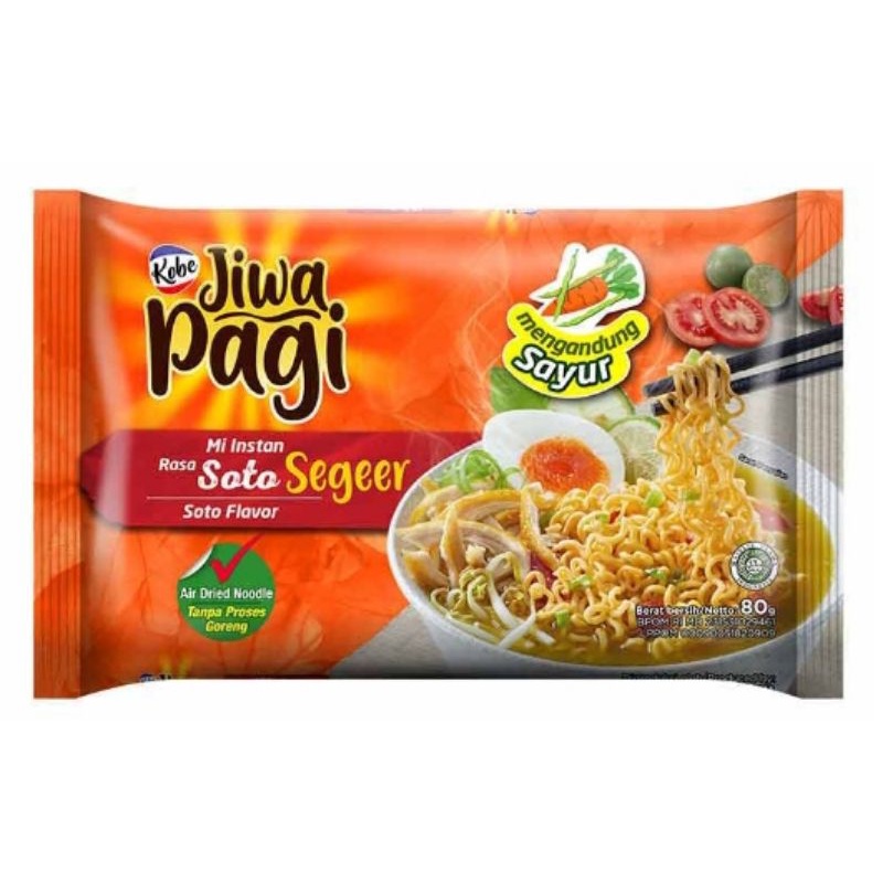 

kobe jiwa pagi mie instan soto segeer80gr