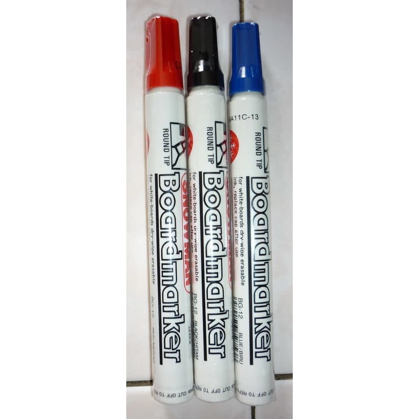 

Promo Snowman spidol whiteboard BG 12 three in one Berkualitas