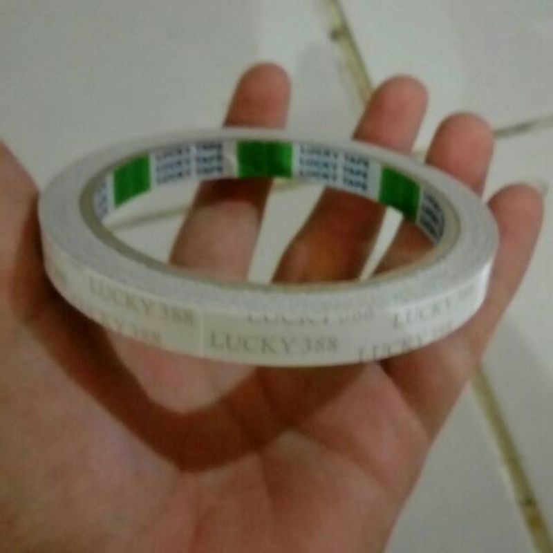 

Double tape lucky 388 double tape 10mm sangat merekat