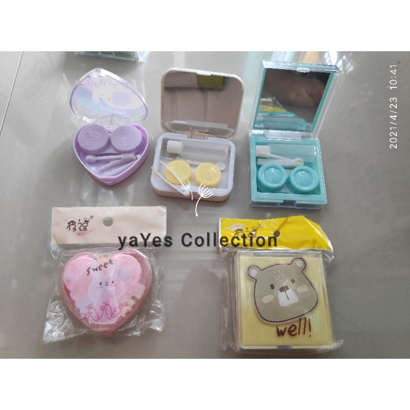 Softlens Case Tempat Soflen Kotak Lensa Mata Kaca Karakter Warna Warni