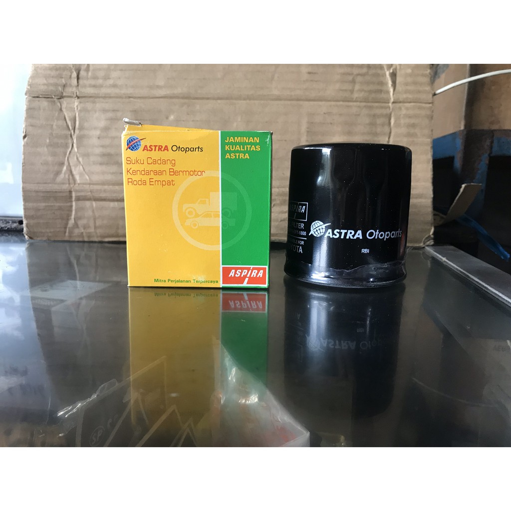 Filter Oli mobil Yaris lama, Soluna, Sienta ASPIRA TO-90915-EP7-1800