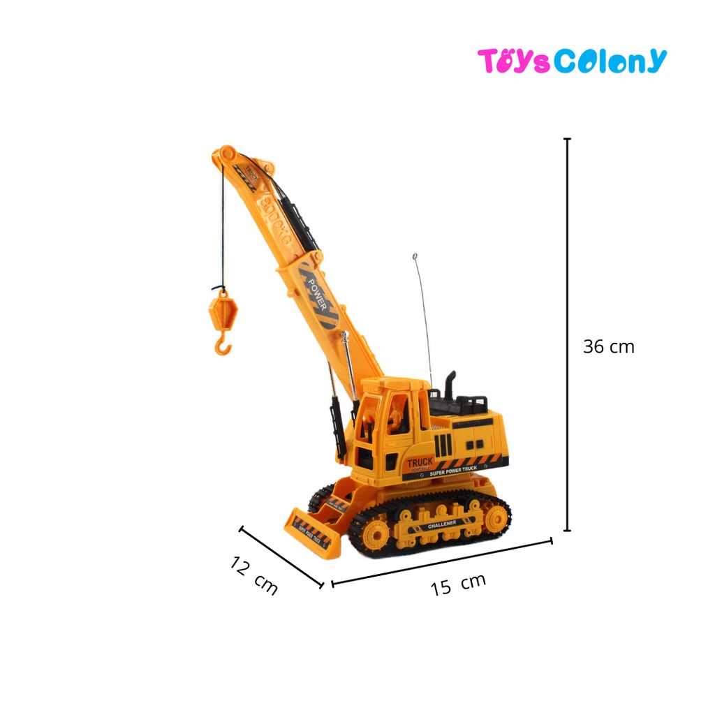 Remote Control Truck Super Power Rc Excavator Truk Crane Beko 689-16